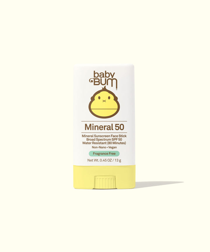 Baby Bum SPF 50 Sunscreen Face Stick - 100% mineral based, smooth-glide, lightweight, non-greasy formula for easy application, Baby Bum.