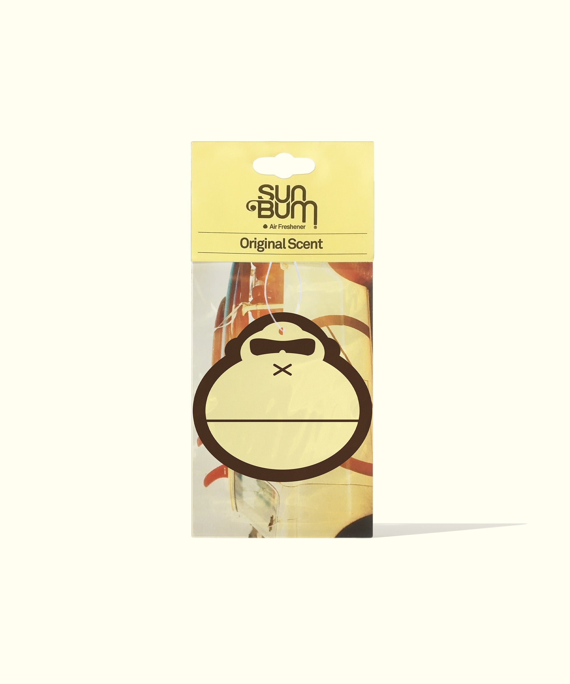 "Smells like a summer adventure! This Sun Bum car air freshener neutralizes all those funky odors from sweaty bikinis to stale snacks. A must-have for any road trip or daily commute." Sun Bum