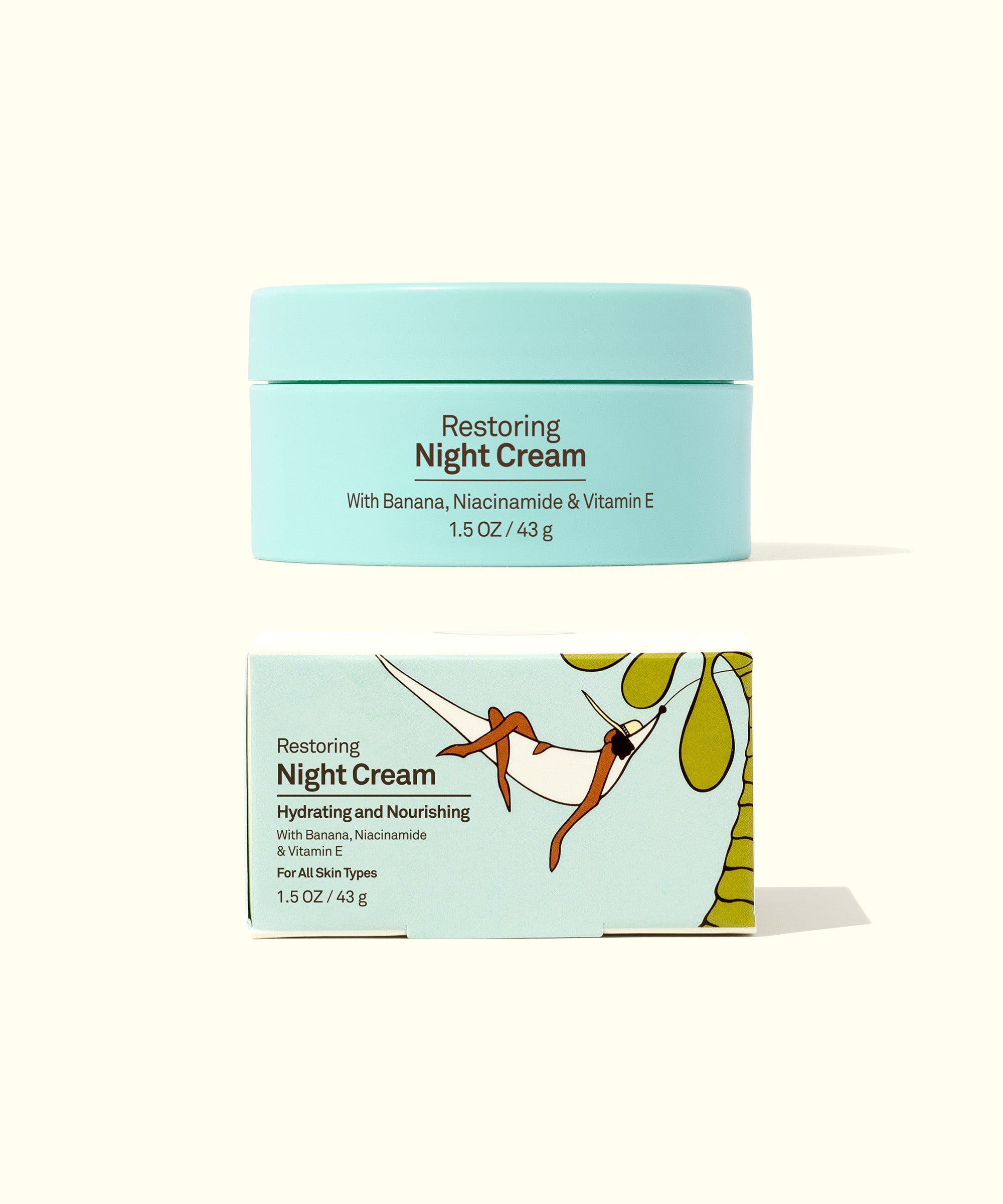 Restoring Night Cream with Banana, Niacinamide, and Vitamin E by Sun Bum