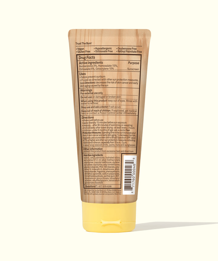 Back view of the bottle for