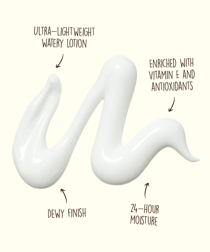 Ultra-lightweight watery lotion enriched with Vitamin E and antioxidants for 24-hour moisture and dewy finish, Sun Bum.